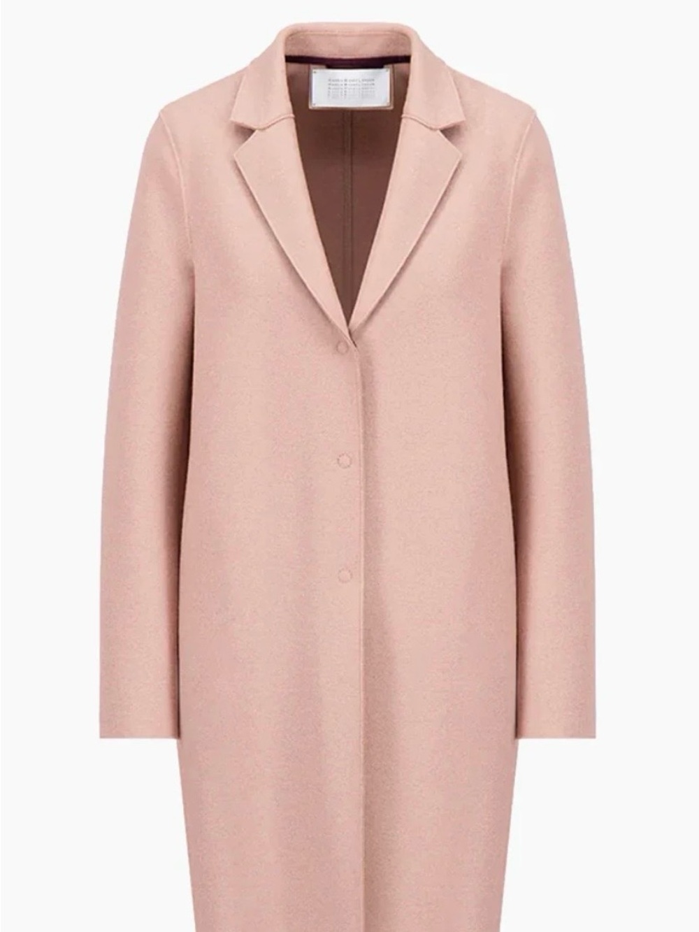 Harris Wharf London Women’s Wool Cashmere Blend Cocoon Coat Pink